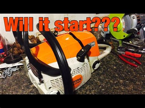 Stihl chainsaw low compression diagnoses and How To 